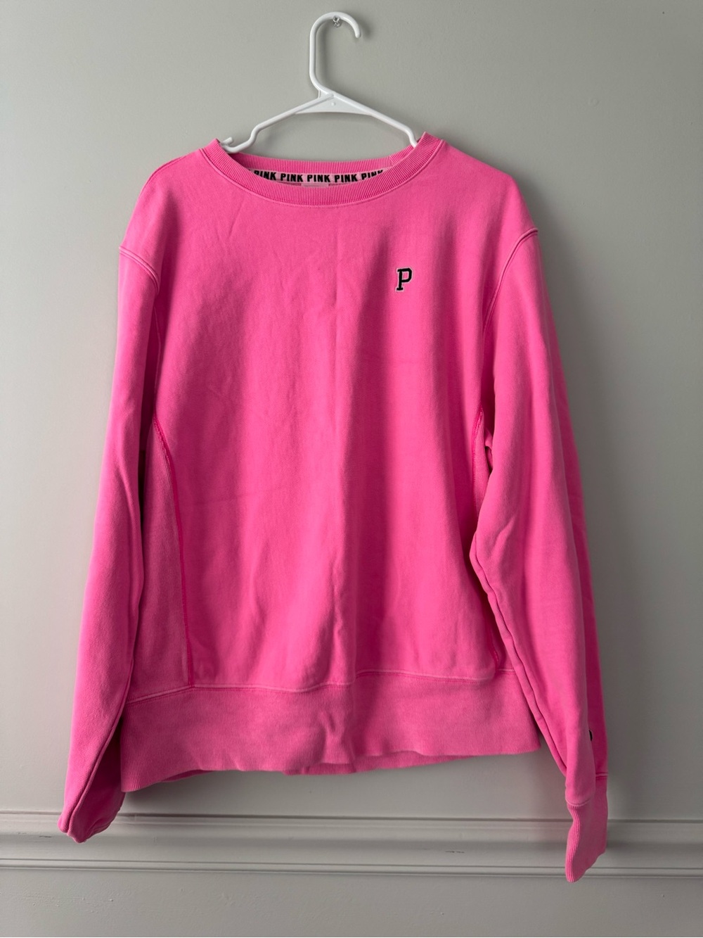 Victoria's Secret PINK Hot Pink Crewneck Sweatshirt